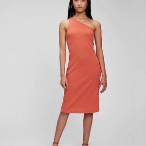NWT Gap rib one shoulder midi dress large tall